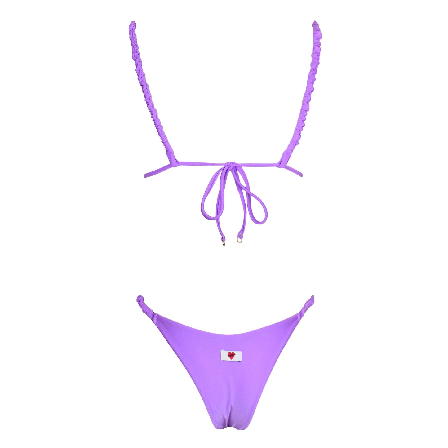 Triangolo Satin Scrunchies Orchidea