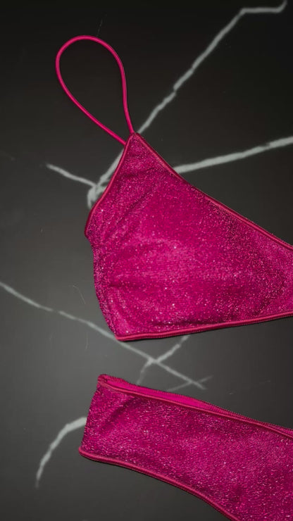 Corpetto Miami Glitter Magenta
